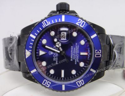 Rolex Submariner Black case / Blue dial /Blue Bezel - Replica Watch